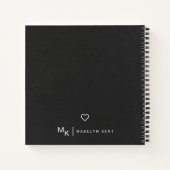 Moderne Personalisierte Skriptnotizen & Muskelknal Notizblock (Rückseite)