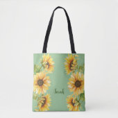 Moderne Personalisierte Sonnenblume Tasche (Vorderseite)