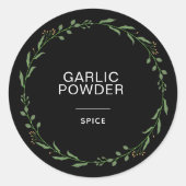 Moderne Personalisierte Speckkästen - Name Weiß Runder Aufkleber (Vorderseite)