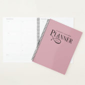 Moderne Personalisierte Staubige Rose Planer (Anzeige)