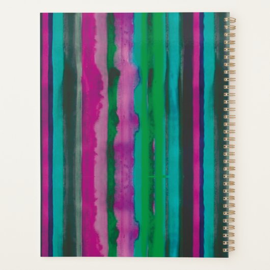 Moderne Personalisierte Streifen Planer (Rückseite)