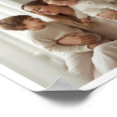 Moderne personalisierte Superheld-Mutter-Fotocolla Poster (Ecke)