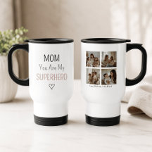 Moderne Personalisierte Superheldin-Mama-Fotocolla