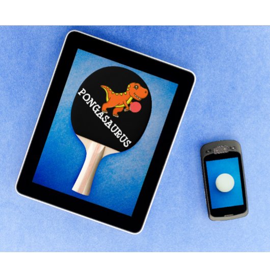 Moderne Personalisierte Tischtennis Funny Dinosaur Schläger