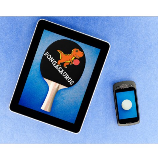 Moderne Personalisierte Tischtennis Funny Dinosaur Schläger