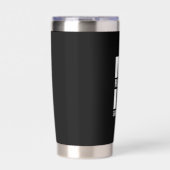 Moderne personalisierte Trauzeugen-Monogramm und N Thermobecher (Vorderseite)
