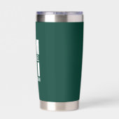 Moderne personalisierte Trauzeugen-Monogramm und N Thermobecher (Rückseite)