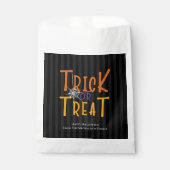 Moderne Personalisierte Trick- oder Treatongram Geschenktütchen (Vorderseite)
