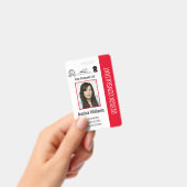 Moderne Personalisierte Unternehmensangestellte Re Ausweis (Handheld)