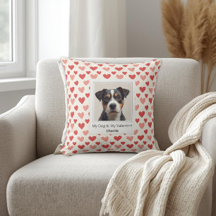 Moderne Personalisierte Valentins-Pillow für Hunde Kissen