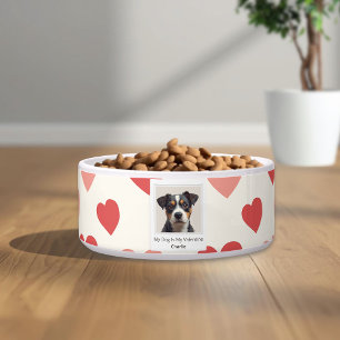 Moderne Personalisierte Valentins-Schüssel für Hun Napf