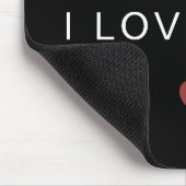 Moderne personalisierte Valentinsmauspad Mousepad (Ecke)