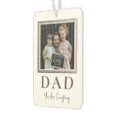 Moderne personalisierte Vater-Foto Autolufterfrischer (Links)