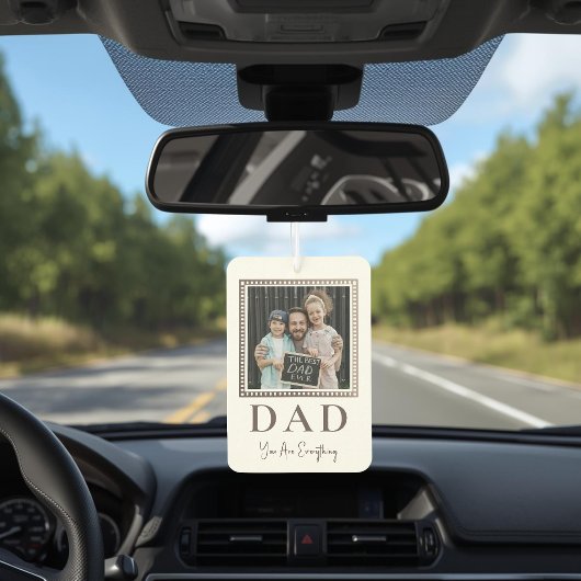 Moderne personalisierte Vater-Foto Autolufterfrischer