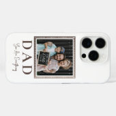 Moderne personalisierte Vater-Foto Case-Mate iPhone Hülle (Rückseite (Horizontal))