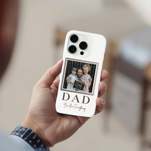Moderne personalisierte Vater-Foto Case-Mate iPhone Hülle