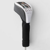 Moderne personalisierte Vater-Foto Golf Headcover (angewinkelt)