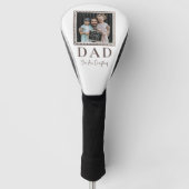 Moderne personalisierte Vater-Foto Golf Headcover (Vorderseite)