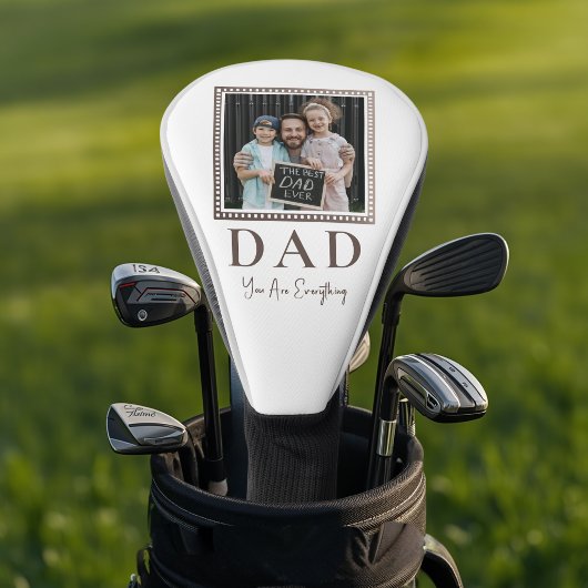 Moderne personalisierte Vater-Foto Golf Headcover