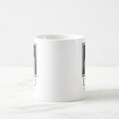 Moderne personalisierte Vater-Foto Kaffeetasse (Mittel)