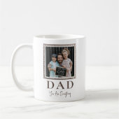 Moderne personalisierte Vater-Foto Kaffeetasse (Links)