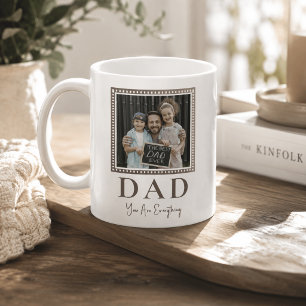 Moderne personalisierte Vater-Foto Kaffeetasse
