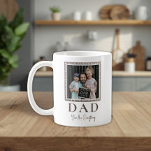 Moderne personalisierte Vater-Foto