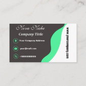 Moderne Personalisierte Visitenkarte (Rückseite)