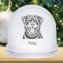 Moderne personalisierte Weihnachten Rottweiler-Hun