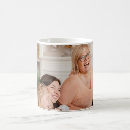 Moderne Personalisierte Weihnachtsgeschenke Bilder Kaffeetasse (Mittel)