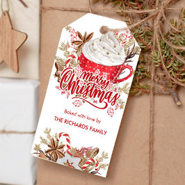 Moderne Personalisierte Weihnachtsmarke Geschenkanhänger