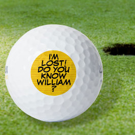 Moderne Personalisierte Witznachricht verloren Golfball