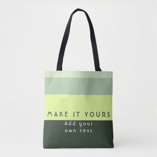 Moderne Personalisierte Zitatdrucke Tasche (Vorderseite)