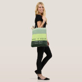 Moderne Personalisierte Zitatdrucke Tasche (Am Model)