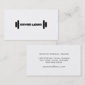 Moderne persönliche Trainer-Visitenkarte Visitenkarte (Vorne/Hinten)