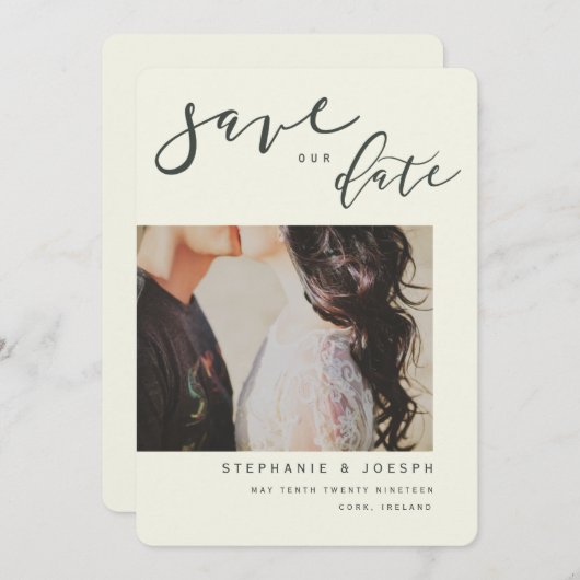 MODERNE PERSPEKTIVE EINLADUNG (Vorne/Hinten)