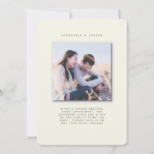 MODERNE PERSPEKTIVE EINLADUNG (Rückseite)