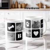 Moderne Pet Monogram Fotolage Kaffeetasse