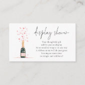Moderne Petals Prosecco Brautdisplay Dusche Begleitkarte (Vorderseite)