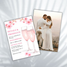 Moderne Petals & Prosecco Rosa Foto Brautparty