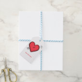 Moderne Pfeil- und Herzvalentinen Chic Gastgeschen Geschenkanhänger (Mit Garn)