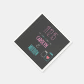 Moderne Pfeile | Masonjar Gray Wedding Napkins Serviette (Ecke)