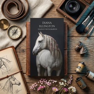 Moderne Pferd Equine Fotograf Geschäftskarte Visitenkarte