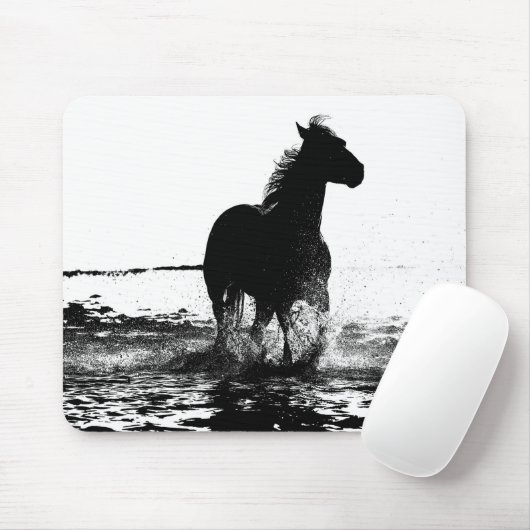 Moderne Pferde Moderne Elegante Pop Art Template Mousepad (Mit Mouse)