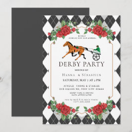 Moderne Pferderennen Derby-Party Reitsport  Einladung