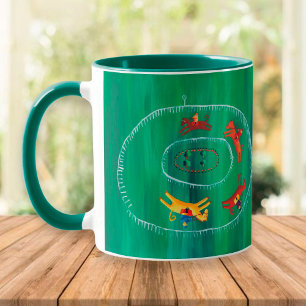 Moderne Pferderennen  Tasse