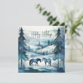 Moderne Pferderennkarte (Stehend Vorderseite)