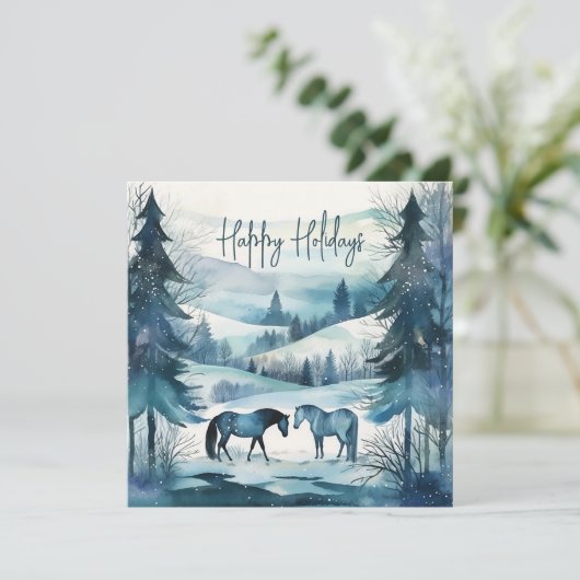 Moderne Pferderennkarte (Stehend Vorderseite)