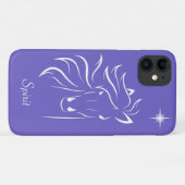 Moderne Pferdesilhouette Bildkunst auf Periwinkle Case-Mate iPhone Hülle (Rückseite (Horizontal))