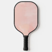 Moderne Pfirsich benutzerdefinierte Initiale und N Pickleball Schläger (Rückseite)